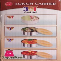 Lunch Carrier Meal Box Lunch Box Food Container Stainless Steel Bowl For Picnic Office Use