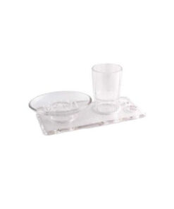 Wall Fixing Soap Dish + Tumbler Twin Taiwan Made - MI0138