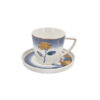 Angela Turkish Flower Ceramic Tea Cup And Saucer Set Of 6 - Mk110 1 Angela Turkish Flower Ceramic Tea Cup And Saucer Set Of 6 - Mk110