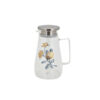 Angela Glass Jug With Steel Lid - Mk114