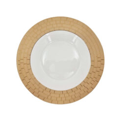 9″ Plate Gold Design ANGELA MK168