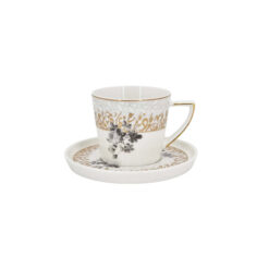 6Pcs Cup Saucer Arabic word ANGELA MK229