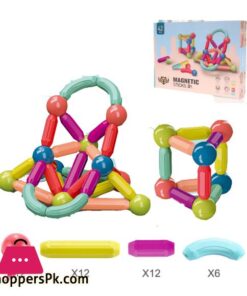 25 64pcsset Big Size Magnetic Stick Building Blocks Magnets Magnetic Bricks Toys for children Educational Toy GiftMagnetic
