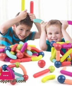 25 64Pcsset Big Size Magnetic Stick Building Blocks Magnets Magnetic Bricks Toys For Children Educational Toy Giftmagnetic