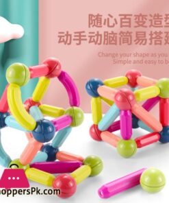 25 64Pcsset Big Size Magnetic Stick Building Blocks Magnets Magnetic Bricks Toys For Children Educational Toy Giftmagnetic
