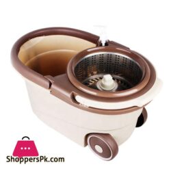 Microfiber Big Spin Mop With Stainless Steel Basket Wheels Mop Heads Sports Car Mop