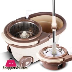 Microfiber Big Spin Mop With Stainless Steel Basket Wheels Mop Heads Sports Car Mop