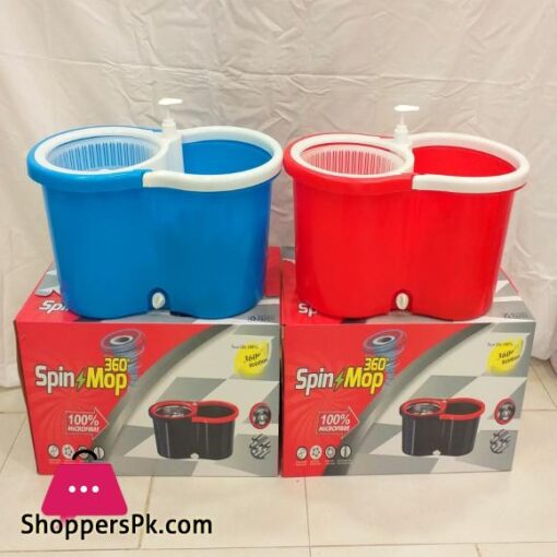 Mop 360 Degree Microfiber Spin Mop Plastic Drainer Home Clean Tools Mops Refill Random Color