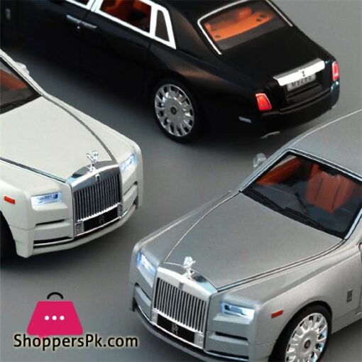 New 118 Rolls Royce Phantom Alloy Car Model Diecasts Toy Vehicles Metal Car Model Collection Simulation Sound Light Kids Gift