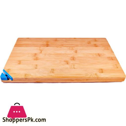 Organic Bamboo Cutting Board with Knife Sharpener - Keep Knives Sharp With This 2-In-1 Combo