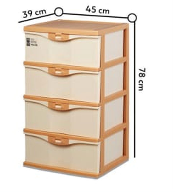 Paragon Drawer Multi-Purpose 4 Drawer 39 X 45 X 78 Cm 4 Paragon Drawer Multi-Purpose 4 Drawer 39 X 45 X 78 Cm
