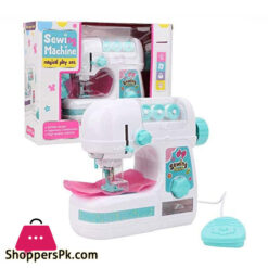Portable Simulation Sewing Machine Toy Electric Medium Size Educational Interesting Toy for Kids Girls Children Children Plastic Indoor Pretend Toys