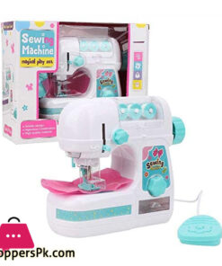 Portable Simulation Sewing Machine Toy Electric Medium Size Educational Interesting Toy for Kids Girls Children Children Plastic Indoor Pretend Toys