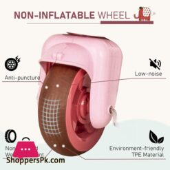 Qaba Tricycle 3 Wheeler Ride On Toy With 2 Storage Baskets On Front Back Non Slip Handlebar Pink