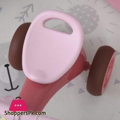 Qaba Tricycle 3 Wheeler Ride On Toy With 2 Storage Baskets On Front Back Non Slip Handlebar Pink