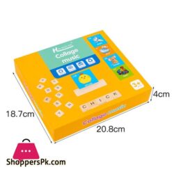 See Spell Learning Toy Wooden Alphabet Words Cards Matching Puzzles Educationpuzzles