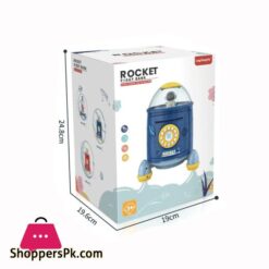 Space Rocket Electronic Piggy Bank Toy Savings Money Saving Box Moneybox Automatic Roll Money Fingerprint Password Insurance