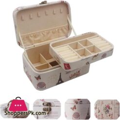 Swhily Jewellery Box, Jewelry Storage Organiser For Rings, Earrings, Necklace, Travel Jewellery Box For Women 9 Swhily Jewellery Box Jewelry Storage Organiser For Rings Earrings Necklace Travel Jewellery Box For Women