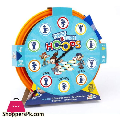 Twist & Turn Hoops Game Indoor or Outdoor Fun Family Floor Game