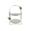 2Tier Glass Pastry Stand (S)ORCHID WB771