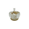 Round Candy Bowl+Lid Orchid Medium Wb814 2 Round Candy Bowl+Lid Orchid Medium Wb814