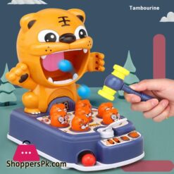 Whack A Mole Game Mini Electronic Arcade Game Interactive Early Educational Developmental Toy With Hammering Pounding And Music