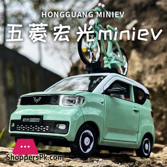 Wuling Hongguang alloy car mini electric car mold and toy car car model sound and light childrens toys childrens giftsDiecasts Toy Vehicles