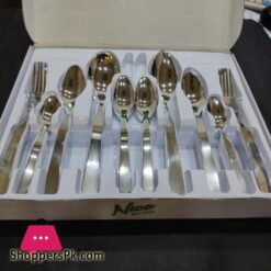 29 Pcs Stainless Steel Cutlery Set Printed Box Stylish Durable New Design