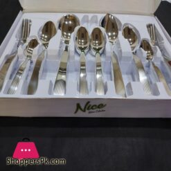 29 Pcs Stainless Steel Cutlery Set Printed Box Stylish Durable New Design