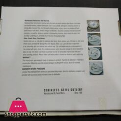 29 Pcs Stainless Steel Cutlery Set Printed Box Stylish Durable New Design