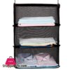 K Star Storage Bag Hook Hanging Organizer 3 Layers Portable Wardrobe Clothes Rack Shelves Travel Suitcase Blackstorage Bags
