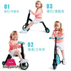 3 In 1 Kids Scooter Kick Board + Tricycle + Balance Bike Child 12 3 In 1 Kids Scooter Kick Board Tricycle Balance Bike Child
