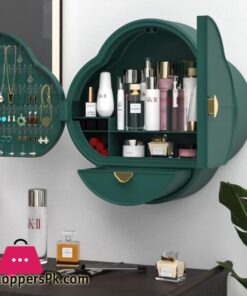 ABS Dustproof Drawer Type Wall-Mounted Makeup Storage Box Bathroom Cosmetics Organizer Box