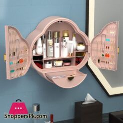 Abs Dustproof Drawer Type Wall-Mounted Makeup Storage Box Bathroom Cosmetics Organizer Box