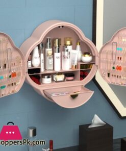 Abs Dustproof Drawer Type Wall-Mounted Makeup Storage Box Bathroom Cosmetics Organizer Box - Image 3