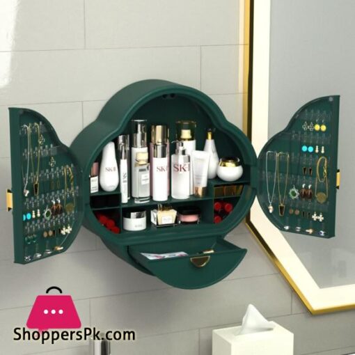 ABS Dustproof Drawer Type Wall-Mounted Makeup Storage Box Bathroom Cosmetics Organizer Box