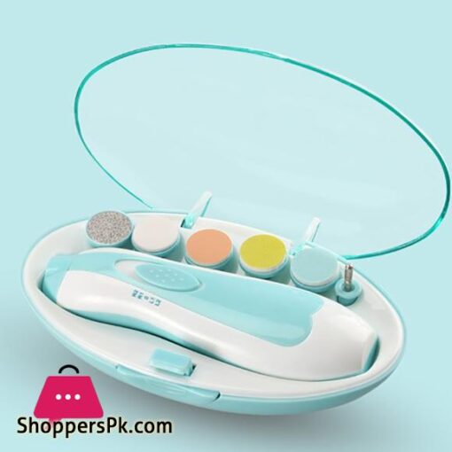 Baby Nail Polisher Electric Powder 6-Piece Nail Clipper Manicure Set Infant Newborn Baby Care Kit