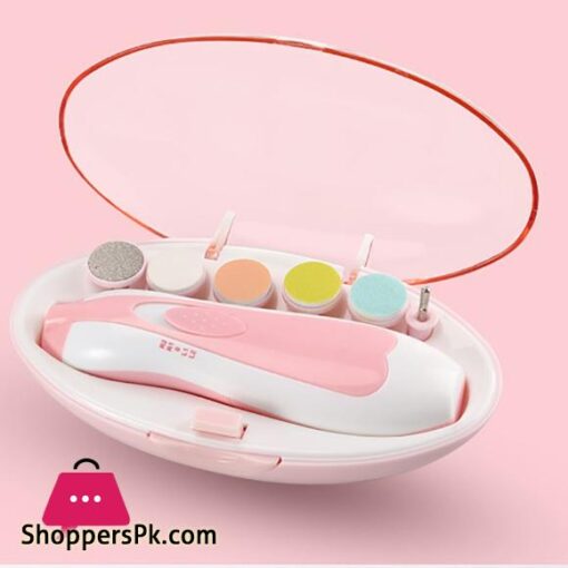 Baby Nail Polisher Electric Powder 6-Piece Nail Clipper Manicure Set Infant Newborn Baby Care Kit
