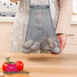 Creative Kitchen Vegetable Storage Mesh Bag Multi Purpose Ginger Garlic Onion Sorting Bag Organizer Reusable Foldable Basketsbags Baskets