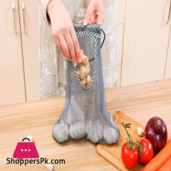 Creative Kitchen Vegetable Storage Mesh Bag Multi Purpose Ginger Garlic Onion Sorting Bag Organizer Reusable Foldable Basketsbags Baskets