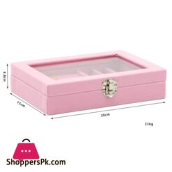 Design Flannel Jewelry Box Princess Jewelry Storage Box Cosmetic Box Highly Recommendgray