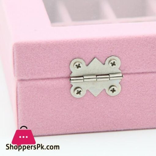 Design Flannel Jewelry Box Princess Jewelry Storage Box Cosmetic Box Highly RecommendGray