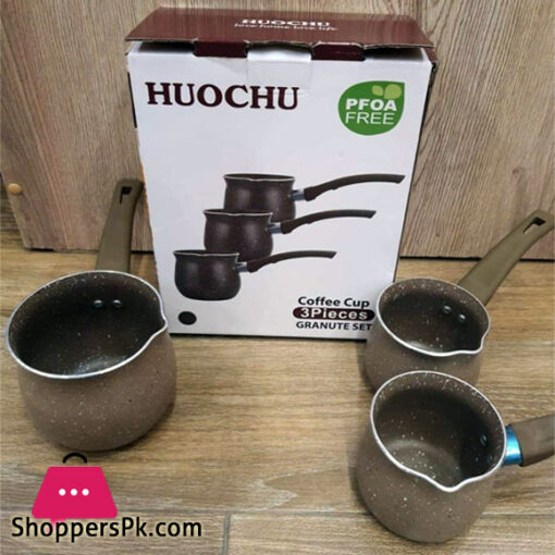 Huachu Coffee Cup Saucepan 3 Pieces Set