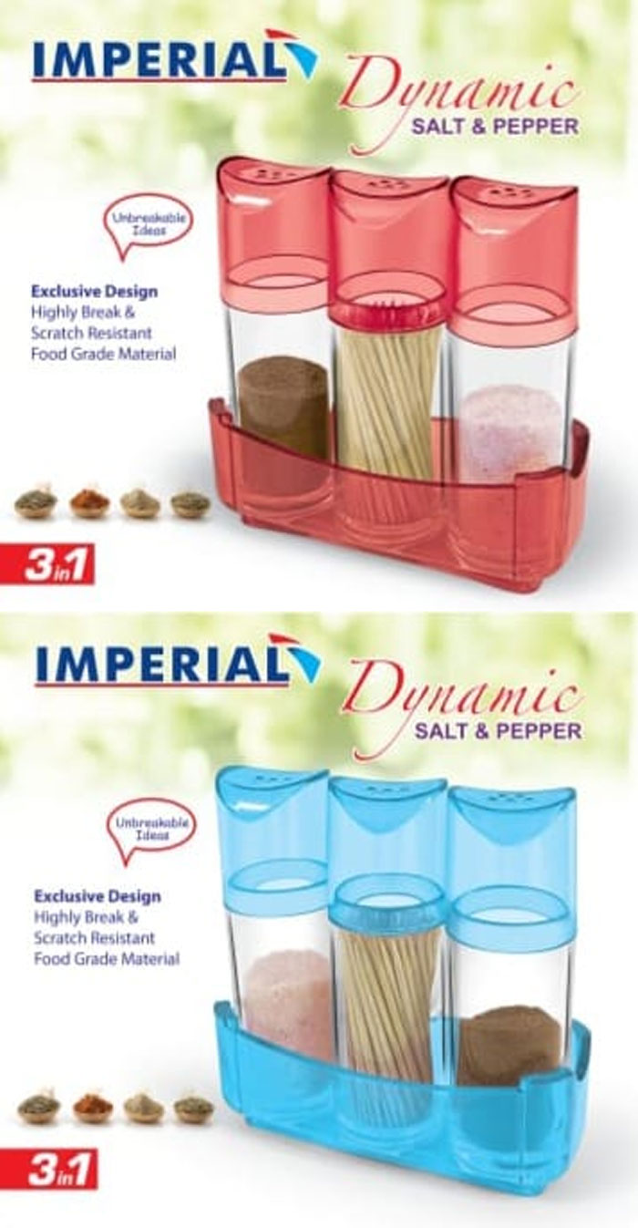 Imperial Dynamic Salt Pepper And Toothpick Holder 3 In 1 6 Imperial Dynamic Salt Pepper And Toothpick Holder 3 In 1