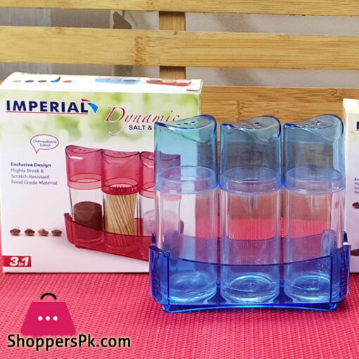 Imperial Dynamic Salt Pepper and Toothpick Holder 3 in 1