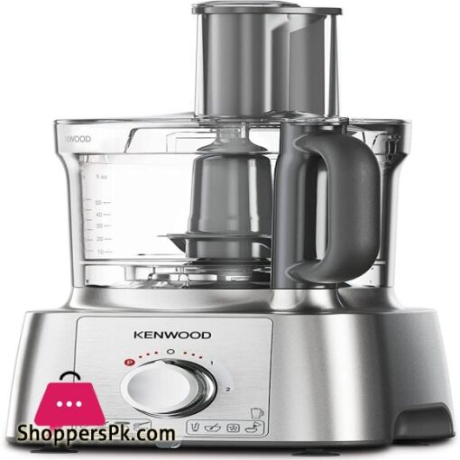 Kenwood Multipro Express Food Processor 30 Litre Bowl With Express Serve 12 Litre Blender Dough Hook Whisk 3 Slicing and Grating Discs Multi Mill 1000 Watts FDP65880SI