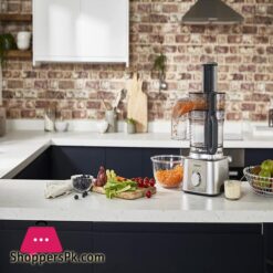 Kenwood Multipro Express Food Processor 30 Litre Bowl With Express Serve 12 Litre Blender Dough Hook Whisk 3 Slicing And Grating Discs Multi Mill 1000 Watts Fdp65880Si