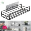 Kitchen Bathroom Shower Caddy Shelf Wall Mount Corner Organizer Storage Rack
