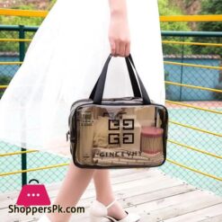 Large Toiletry Bag Cosmetic Bag Waterproof Makeup Bag Travel Storage Bag Transparent Multipurpose Practical Bath Wash Bag for Girls 1Pcs
