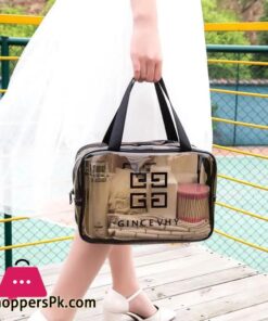 Large Toiletry Bag Cosmetic Bag Waterproof Makeup Bag Travel Storage Bag Transparent Multipurpose Practical Bath Wash Bag for Girls 1Pcs